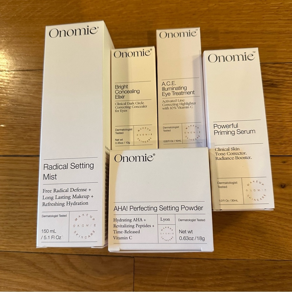 Onomie Skincare & Makeup BUNDLE OF 5 NEW